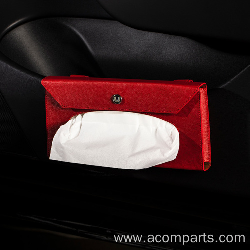 Waterproof car tissue holder sun visor napkin case